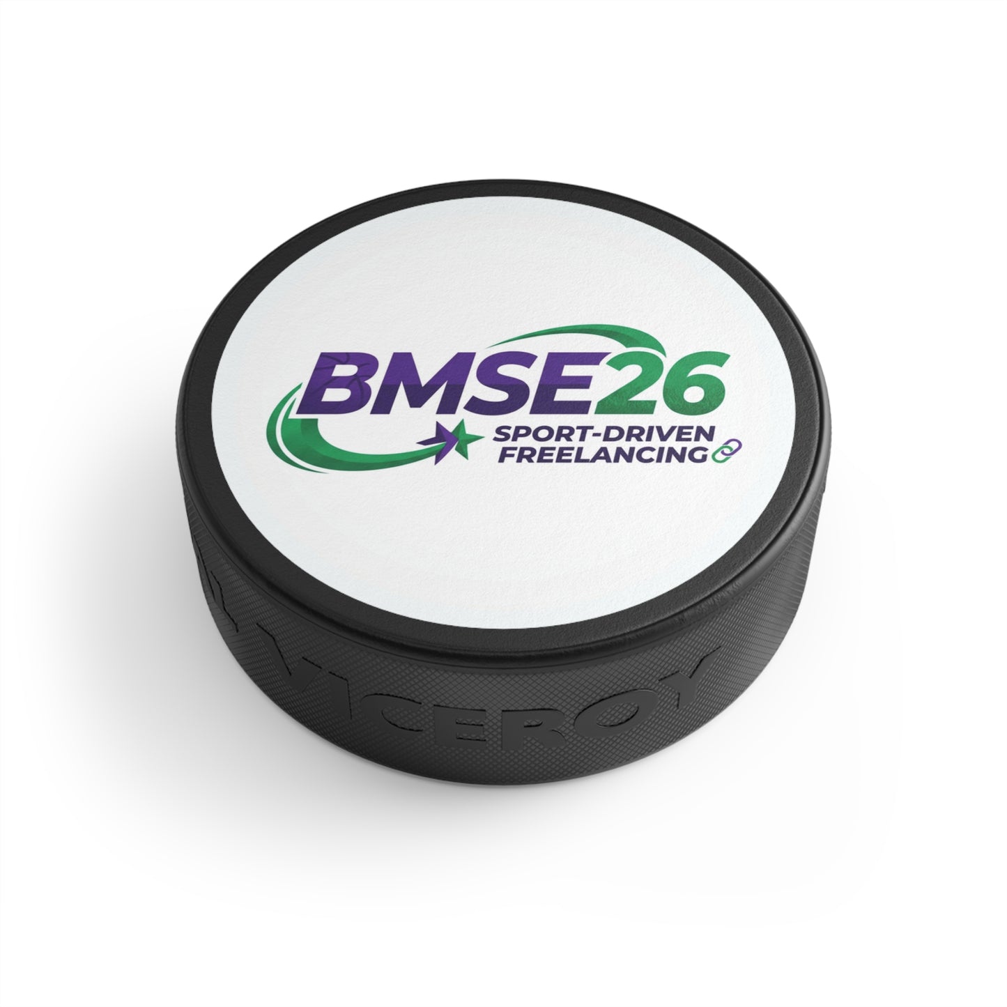 BMSE26 Hockey Puck — Sport-Driven Freelancing Logo Puck