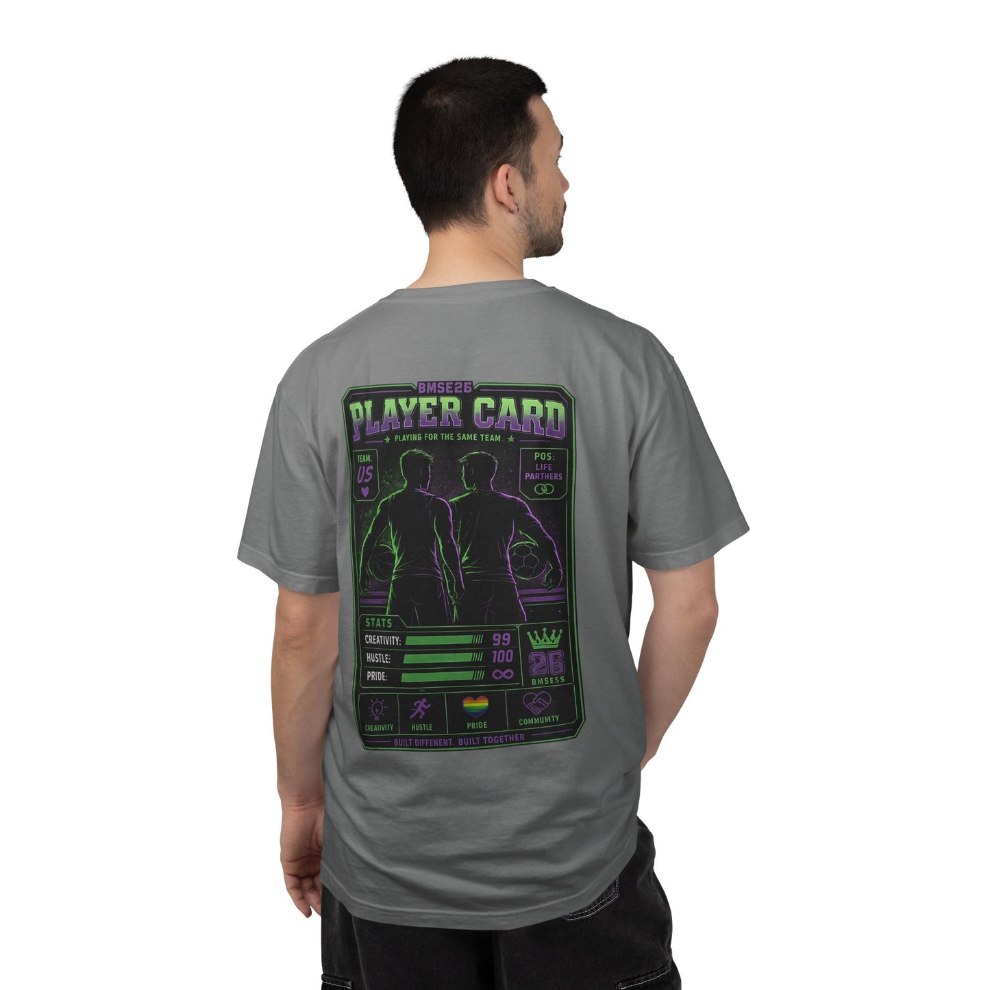 Player Card T-Shirt — BMSE26 Sports Game Graphic Tee